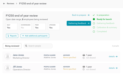 Review administration